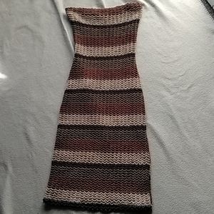 Knitted Strapless Dress